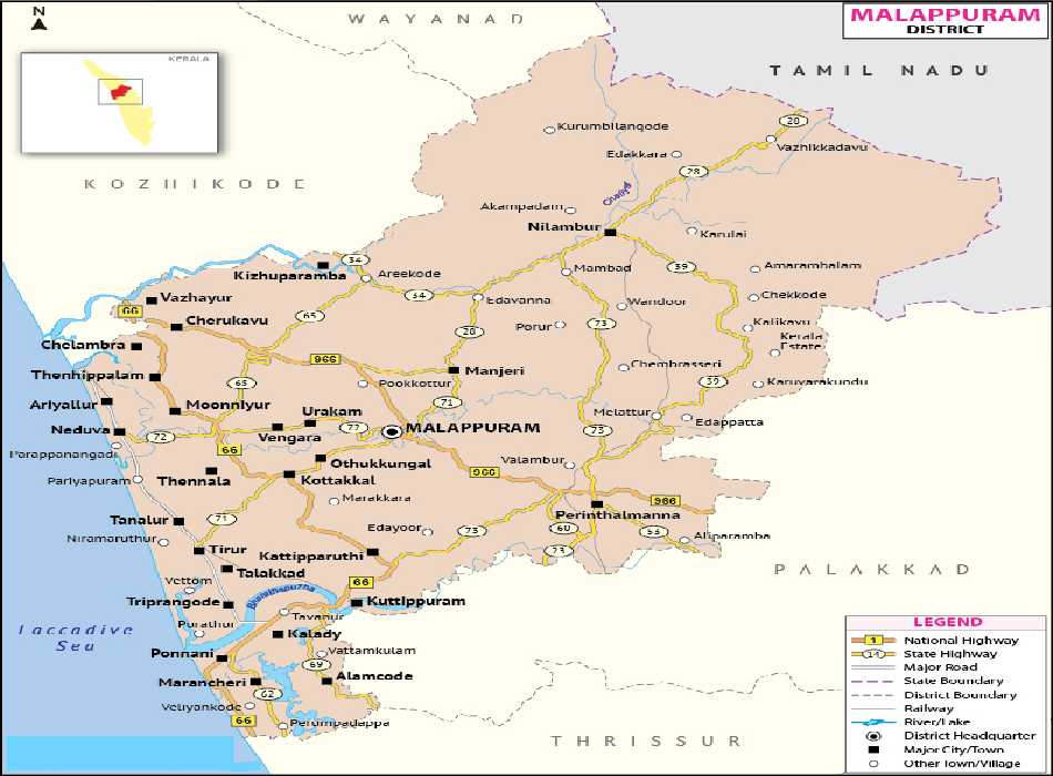 Tourist Map Guide Of Malappuram Kerala Orbit Tourist Map Guide Of Malappuram Kerala Orbit