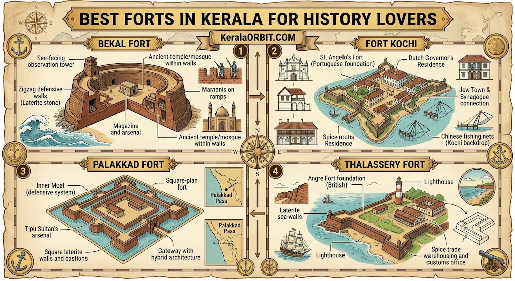Best Forts in Kerala for History Lovers