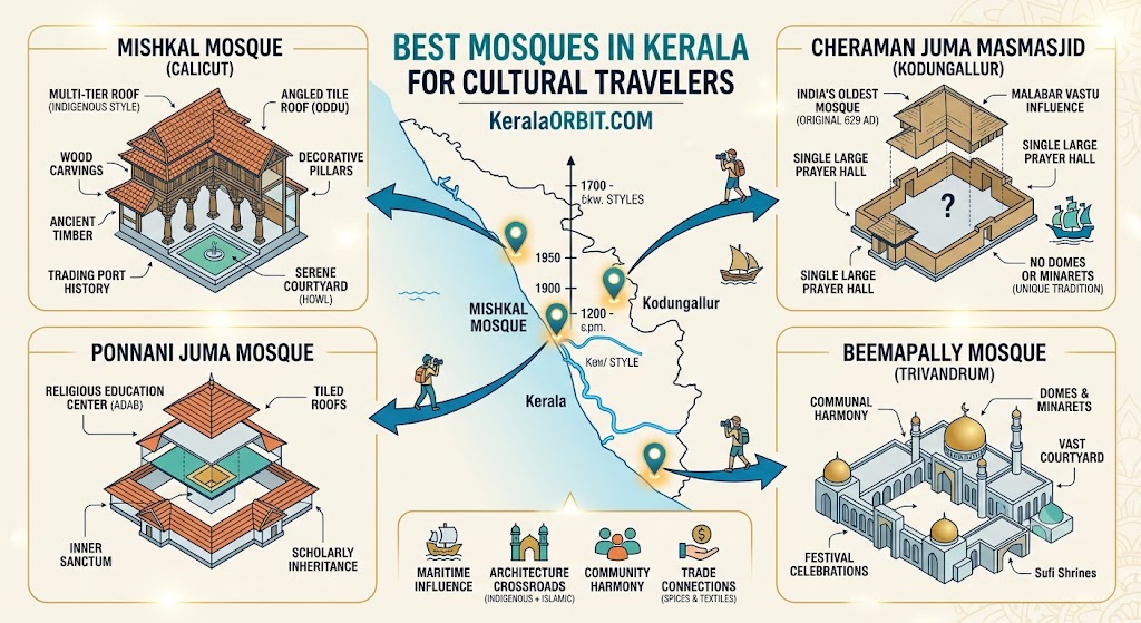Best Mosques in Kerala for Cultural Travelers